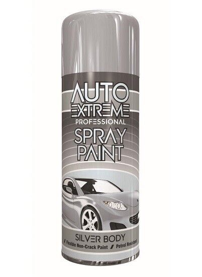 Auto Extreme Silver Body Gloss Car Paint 250ml (Spray) Auto Extreme Silver Body Gloss Car Paint 250ml (Spray)